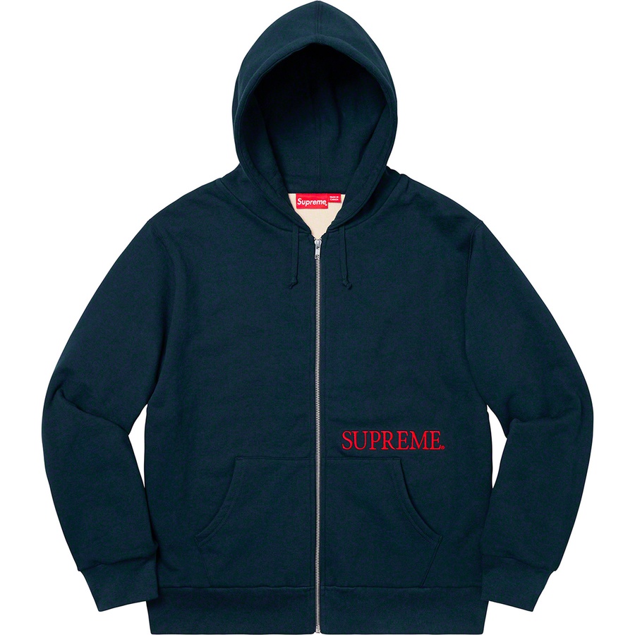 Details on Thermal Zip Up Hooded Sweatshirt Navy from fall winter
                                                    2019 (Price is $198)