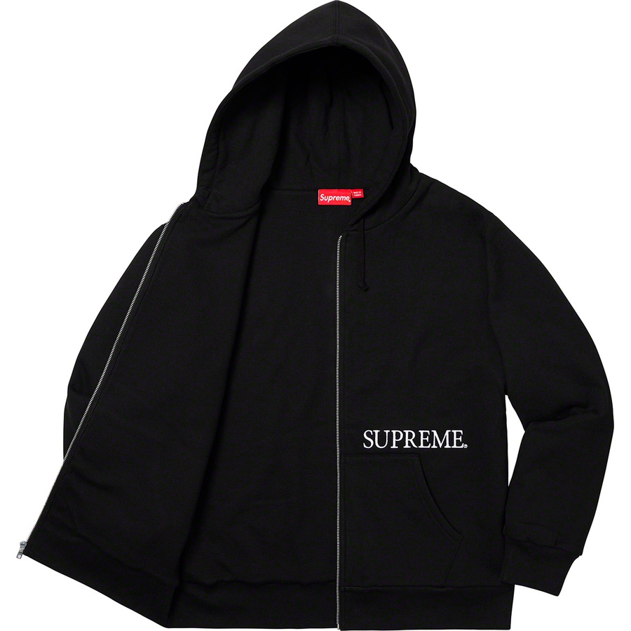 Details on Thermal Zip Up Hooded Sweatshirt Black from fall winter
                                                    2019 (Price is $198)