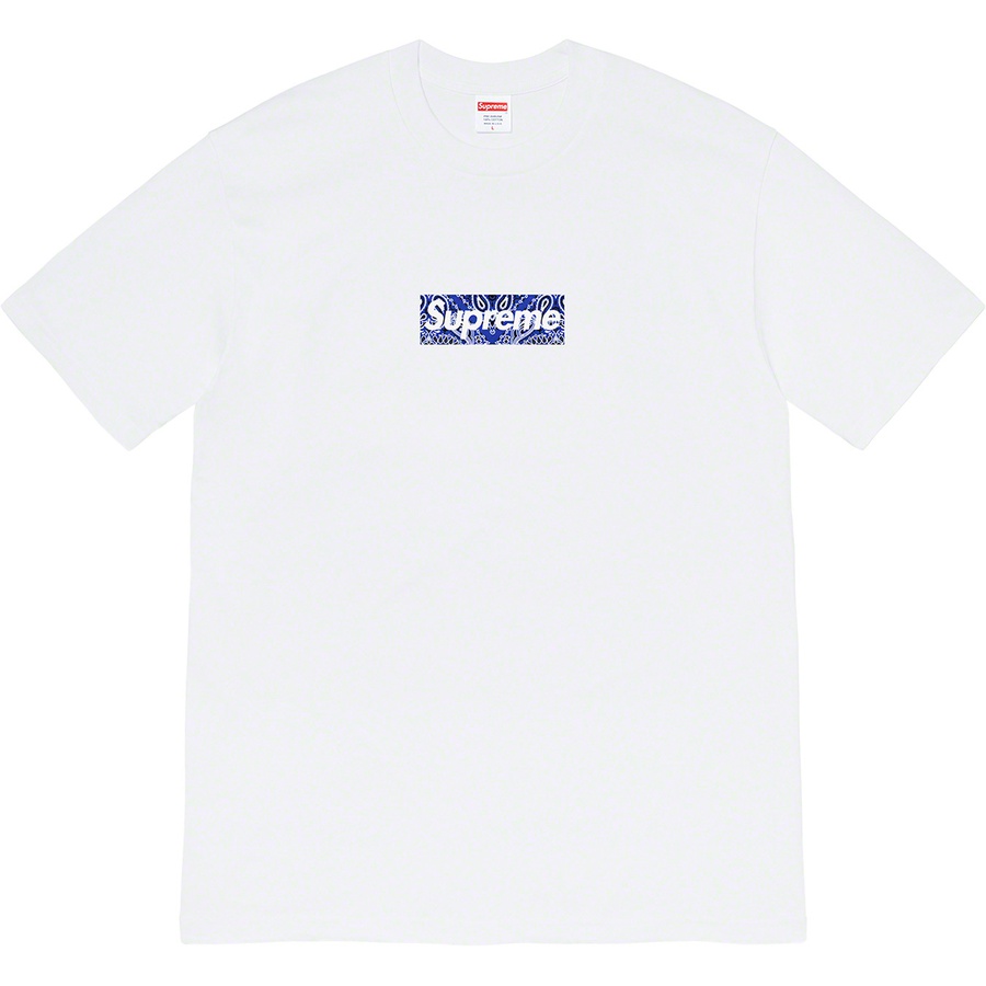 Details on Bandana Box Logo Tee White from fall winter
                                                    2019 (Price is $38)