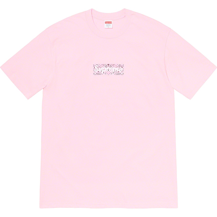 Details on Bandana Box Logo Tee Light Pink from fall winter
                                                    2019 (Price is $38)