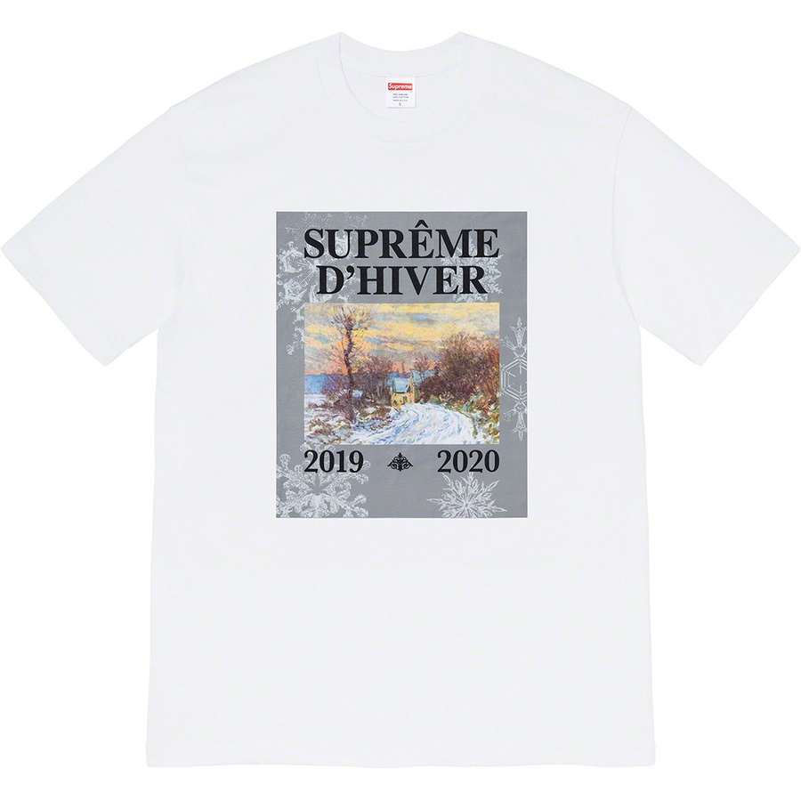Details on D'Hiver Tee White from fall winter
                                                    2019 (Price is $38)