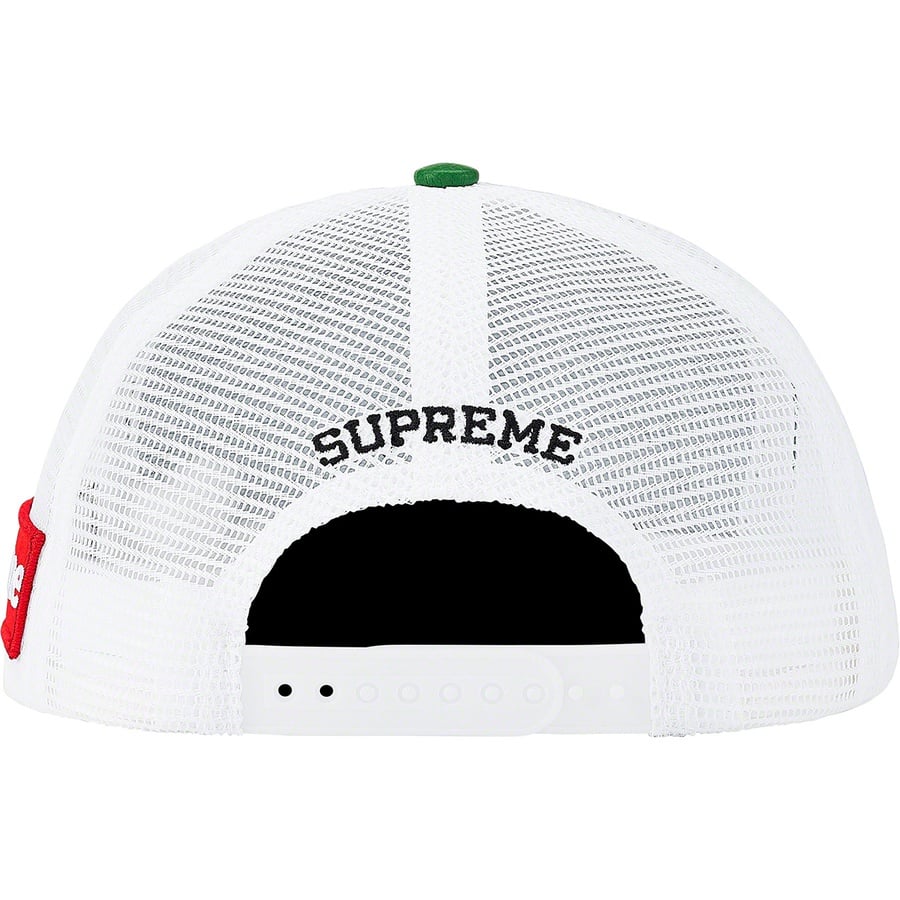 Details on Supreme Vanson Leathers Mesh Back 5-Panel Green from spring summer
                                                    2020 (Price is $68)