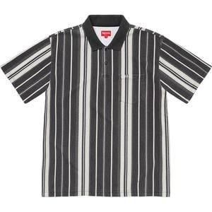 supreme vertical stripe polo