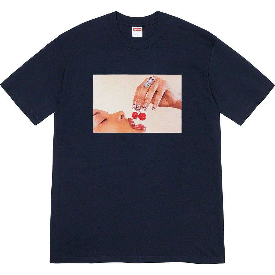 Details on Cherries Tee Navy from spring summer
                                                    2020 (Price is $38)