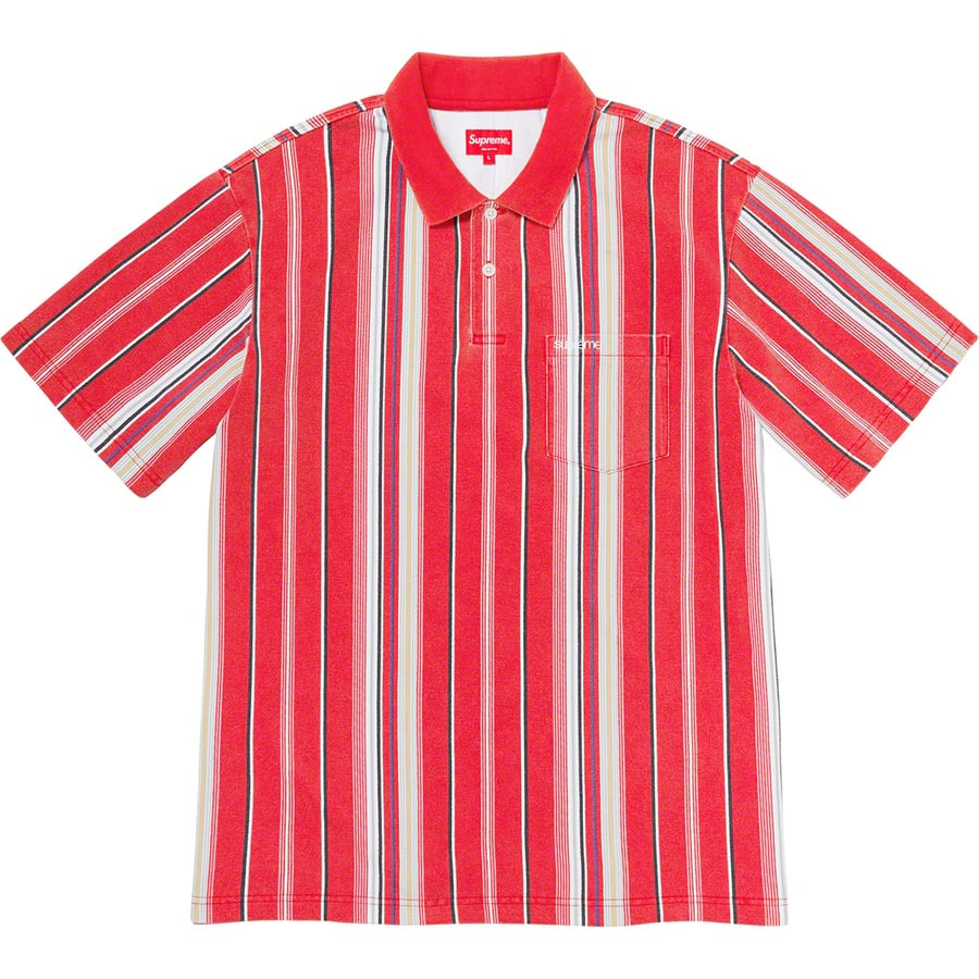 Details on Vertical Stripe Polo Red from spring summer
                                                    2020 (Price is $88)