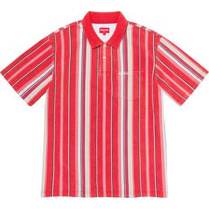 supreme vertical stripe polo