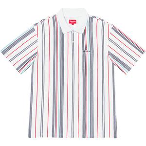 supreme vertical stripe polo