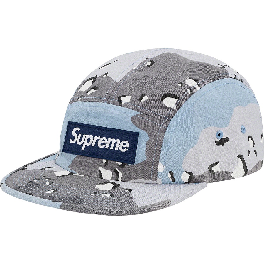 Details on Military Camp Cap Blue Chocolate Chip Camo from spring summer
                                                    2020 (Price is $48)