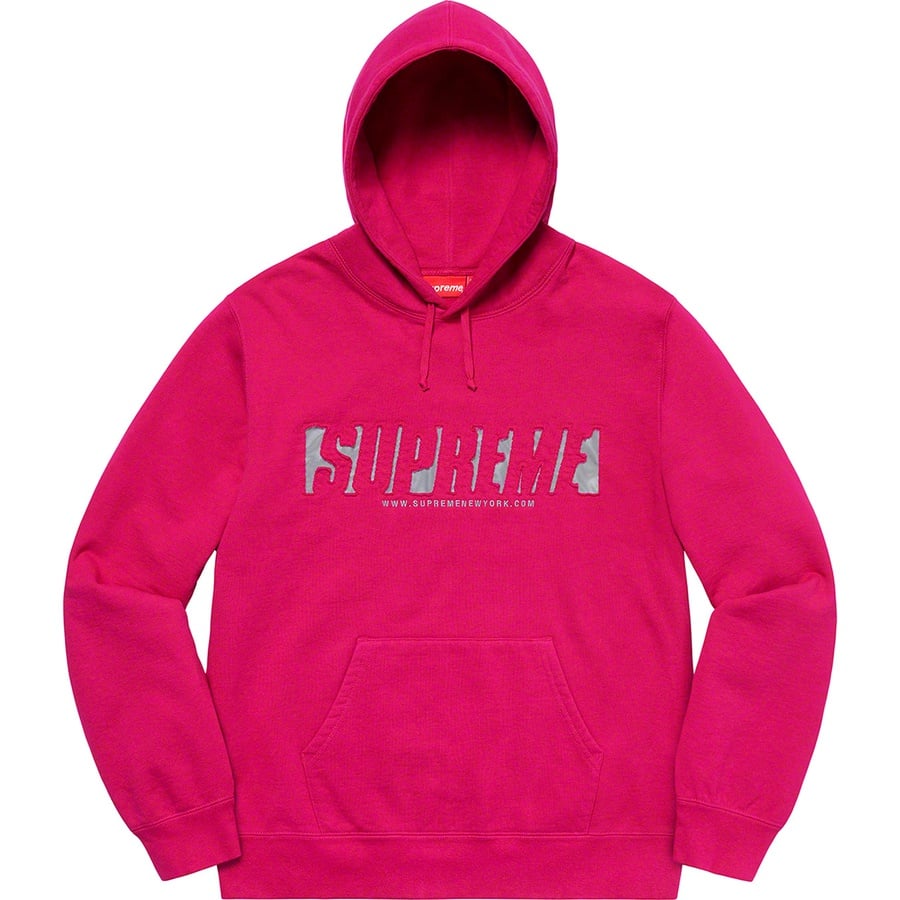 Details on Reflective Cutout Hooded Sweatshirt Fuchsia from spring summer
                                                    2020 (Price is $158)