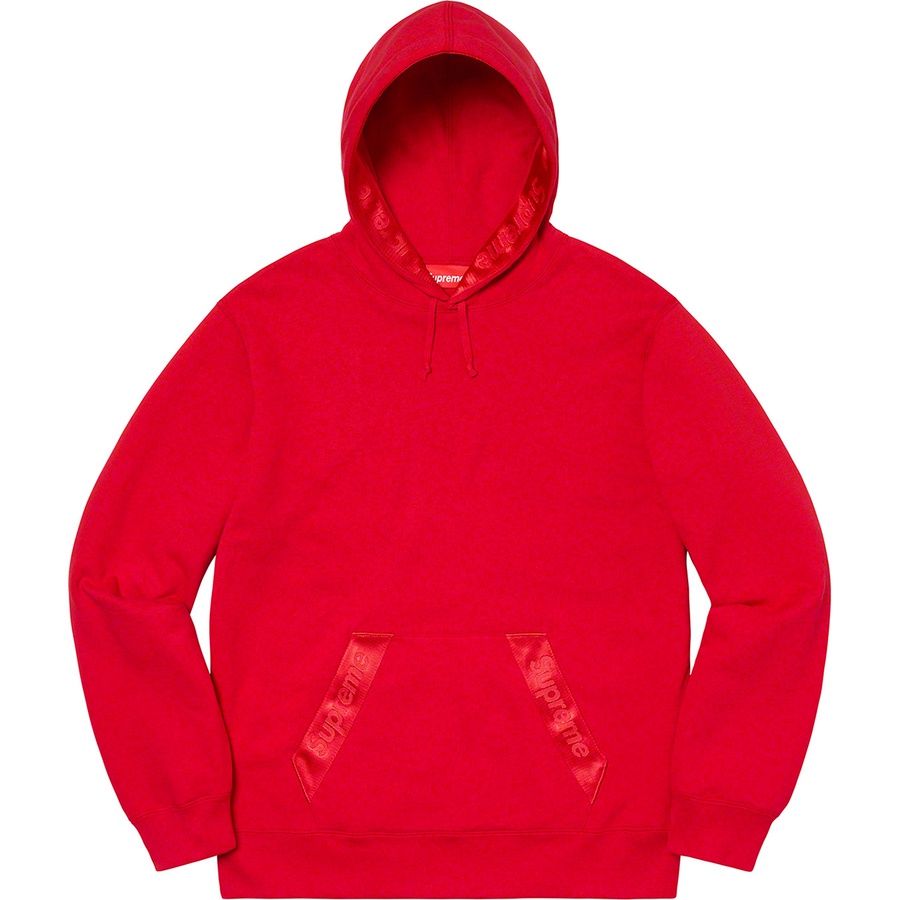 Details on Tonal Webbing Hooded Sweatshirt Red from spring summer
                                                    2020 (Price is $158)