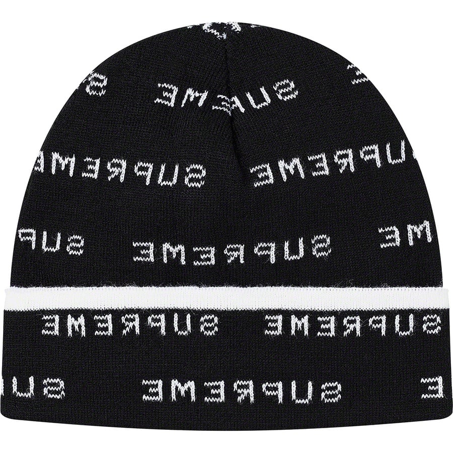 Details on Logo Repeat Beanie Black from spring summer
                                                    2020 (Price is $36)