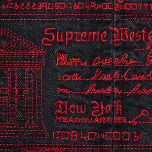 Checks Embroidered Denim Jacket - spring summer 2020 - Supreme