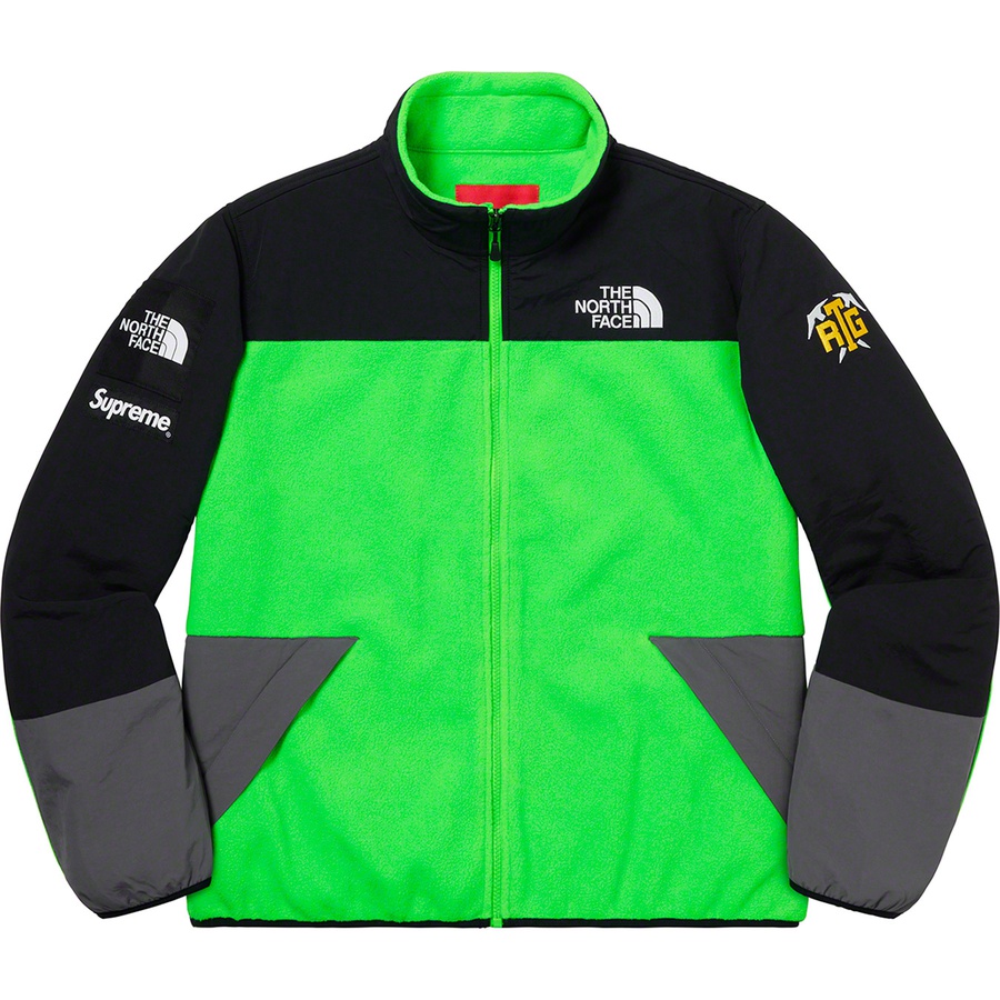 Details on Supreme The North Face RTG Fleece Jacket Bright Green from spring summer
                                                    2020 (Price is $298)
