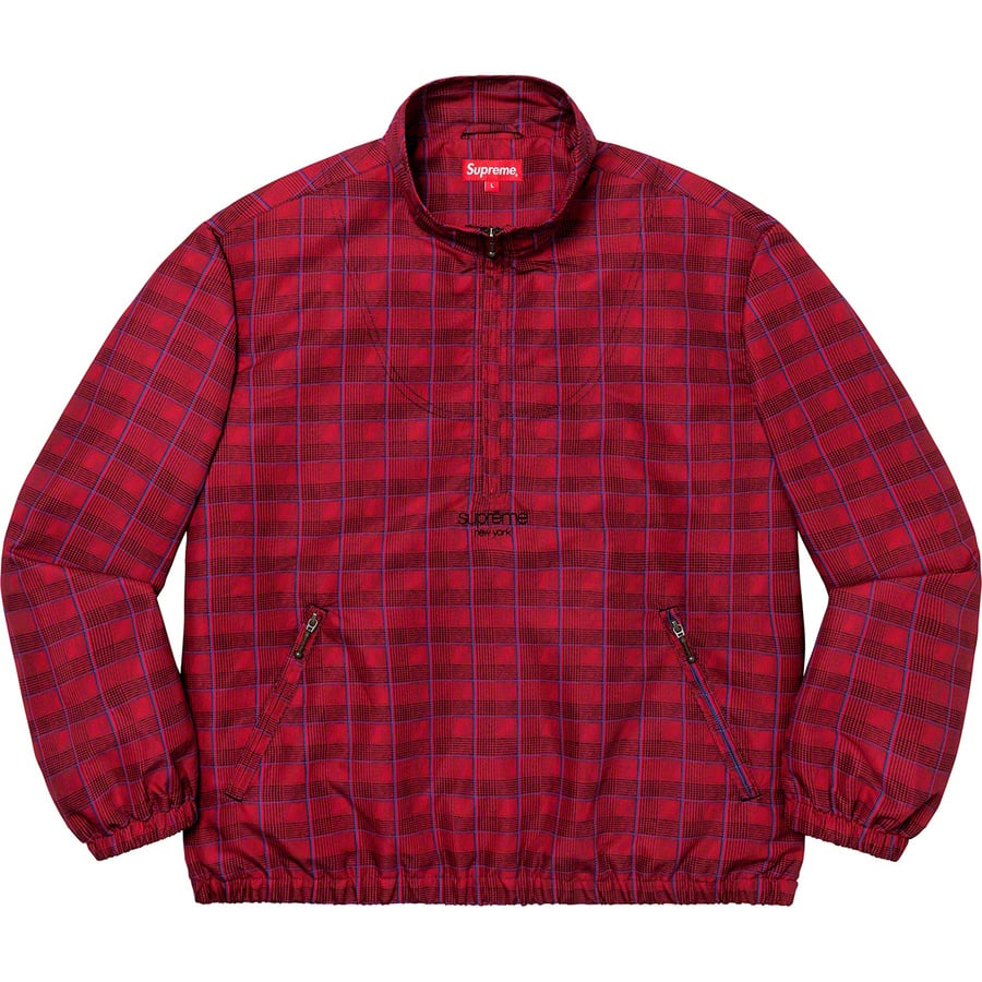 Details on Track Half Zip Pullover Red Glen Plaid from spring summer
                                                    2020 (Price is $138)