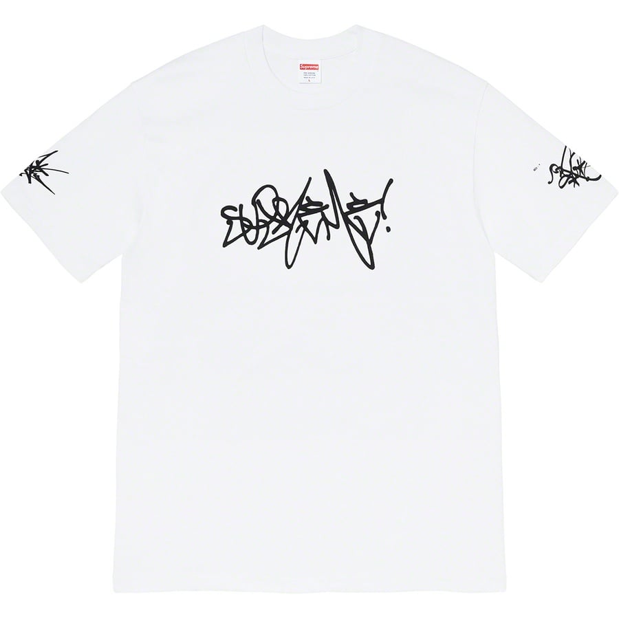 Details on Rammellzee Tag Tee White from spring summer
                                                    2020 (Price is $48)