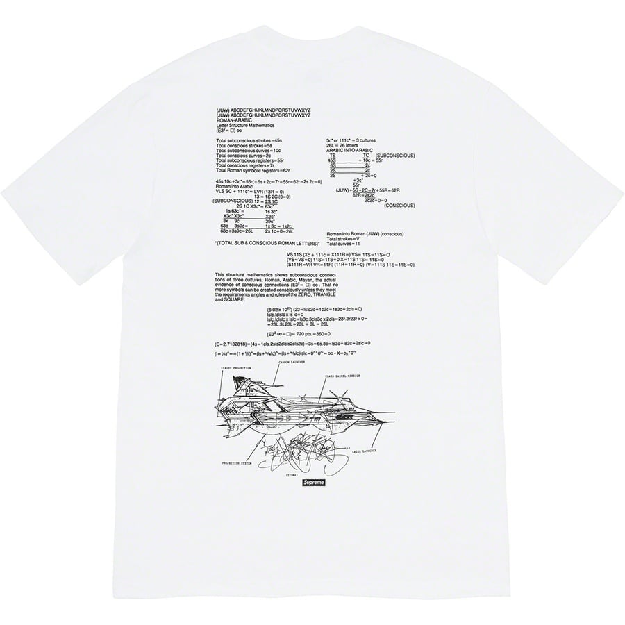 Details on Rammellzee Tee White from spring summer
                                                    2020 (Price is $48)