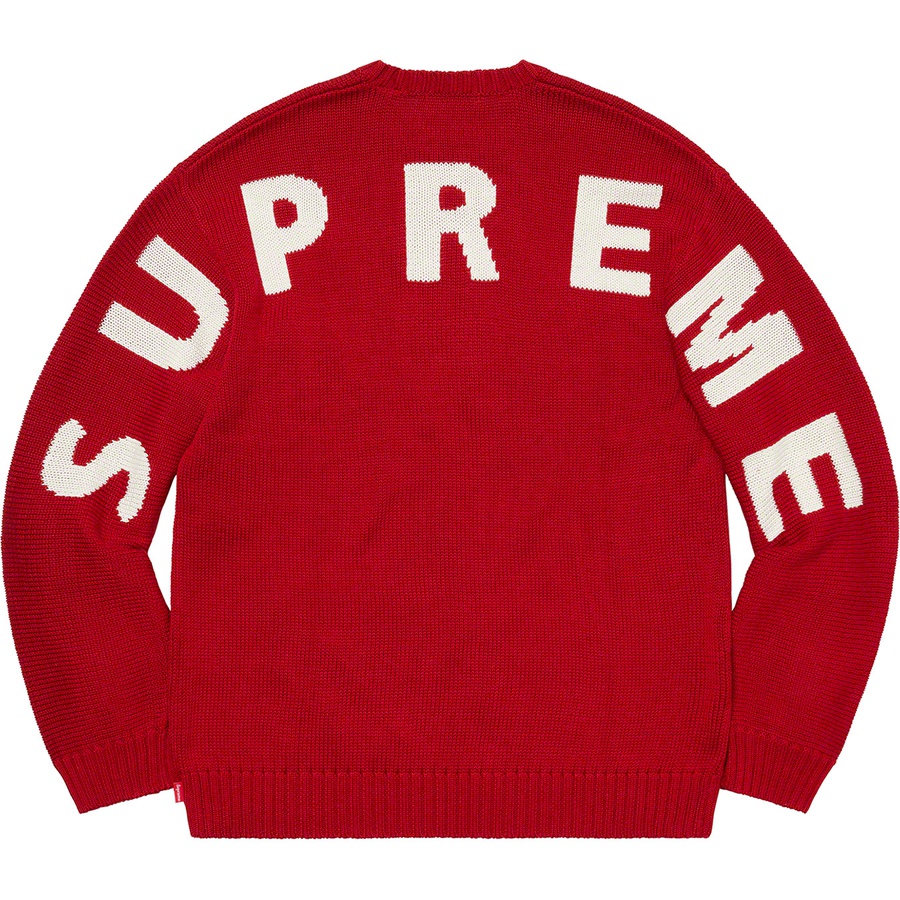 Details on Back Logo Sweater Red from spring summer
                                                    2020 (Price is $158)