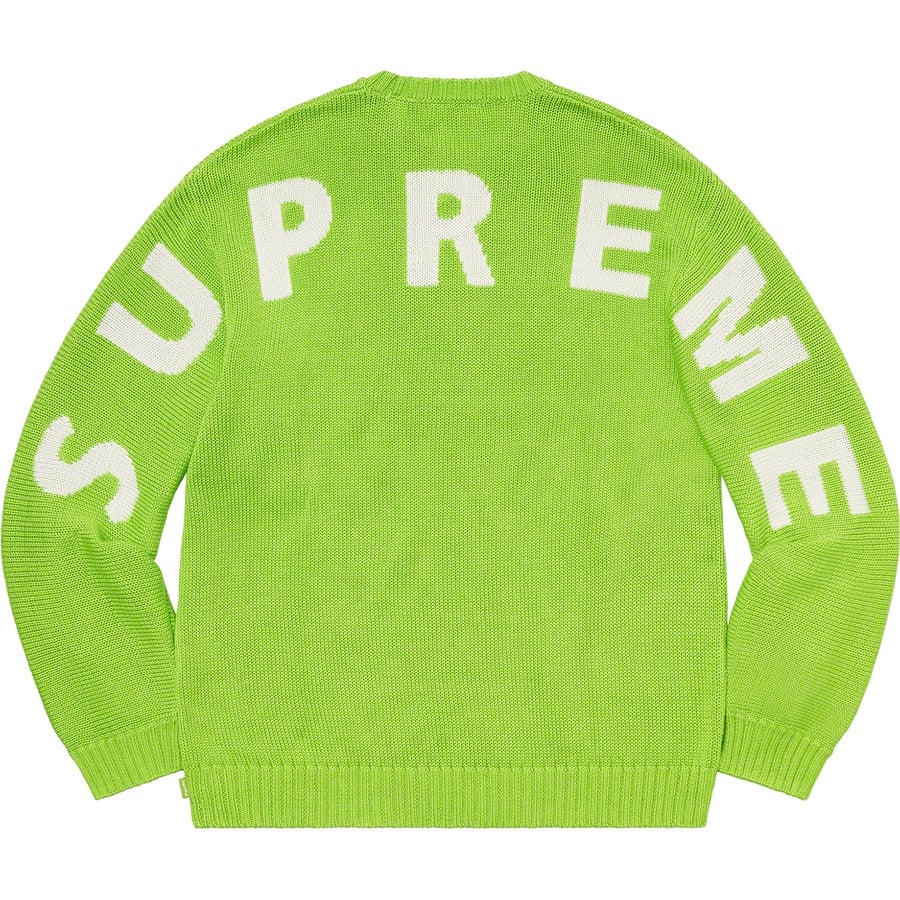 Details on Back Logo Sweater Green from spring summer
                                                    2020 (Price is $158)