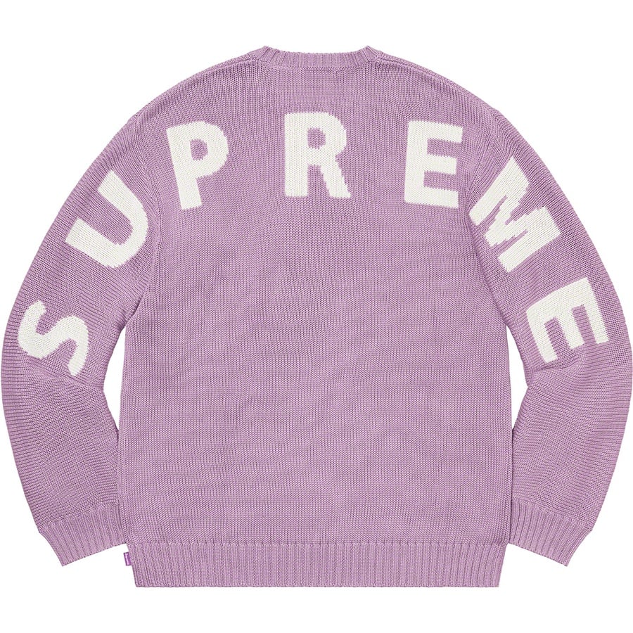 Details on Back Logo Sweater Lilac from spring summer
                                                    2020 (Price is $158)