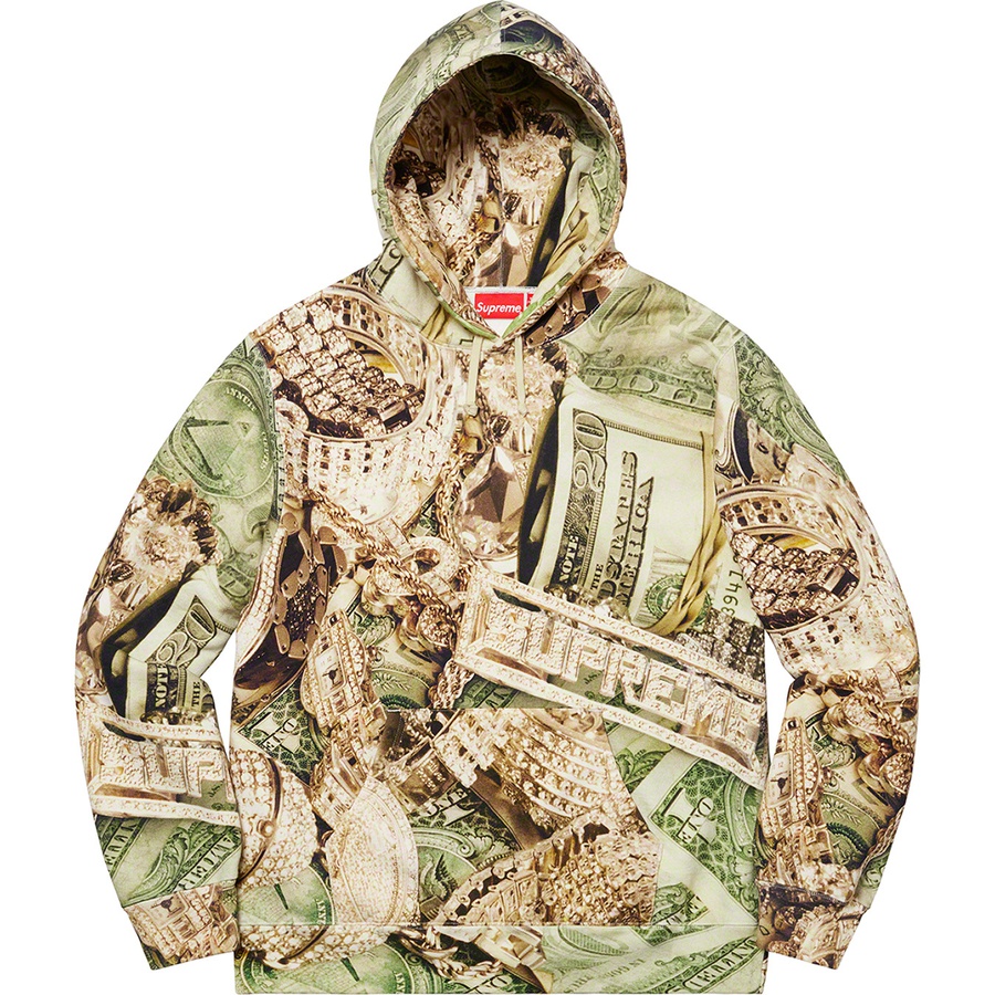 Details on Bling Hooded Sweatshirt Green from spring summer
                                                    2020 (Price is $188)