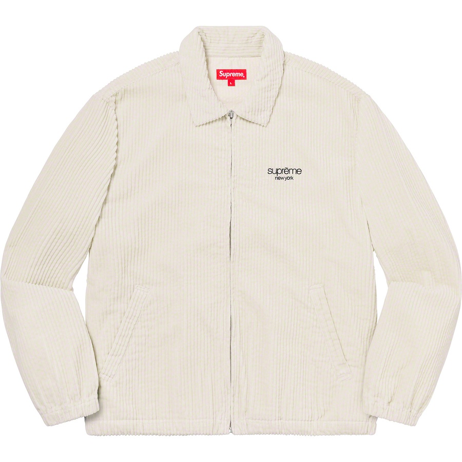 Details on Wide Wale Corduroy Harrington Jacket Natural from spring summer
                                                    2020 (Price is $188)