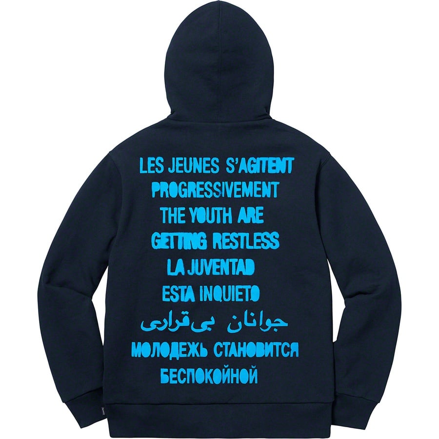 Details on Restless Youth Hooded Sweatshirt Navy from spring summer
                                                    2020 (Price is $158)