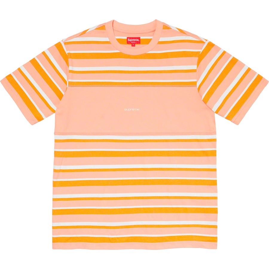 Details on Blocked Stripe S S Top Peach from spring summer
                                                    2020 (Price is $78)