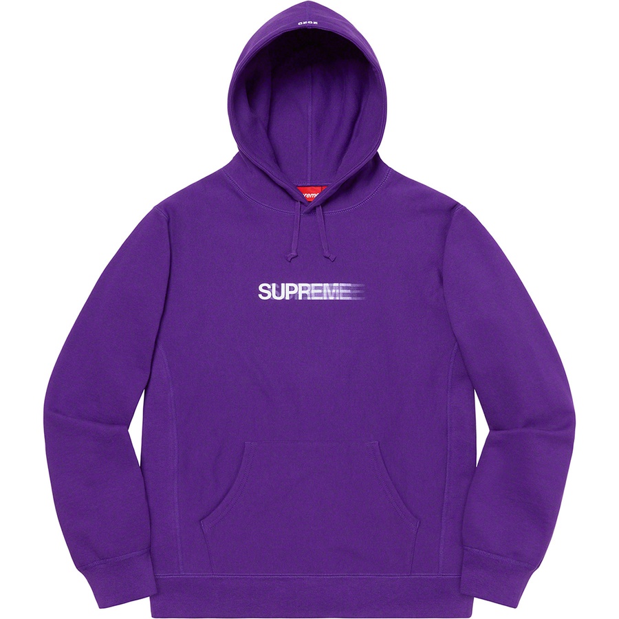 Motion Logo Hooded Sweatshirt Purple