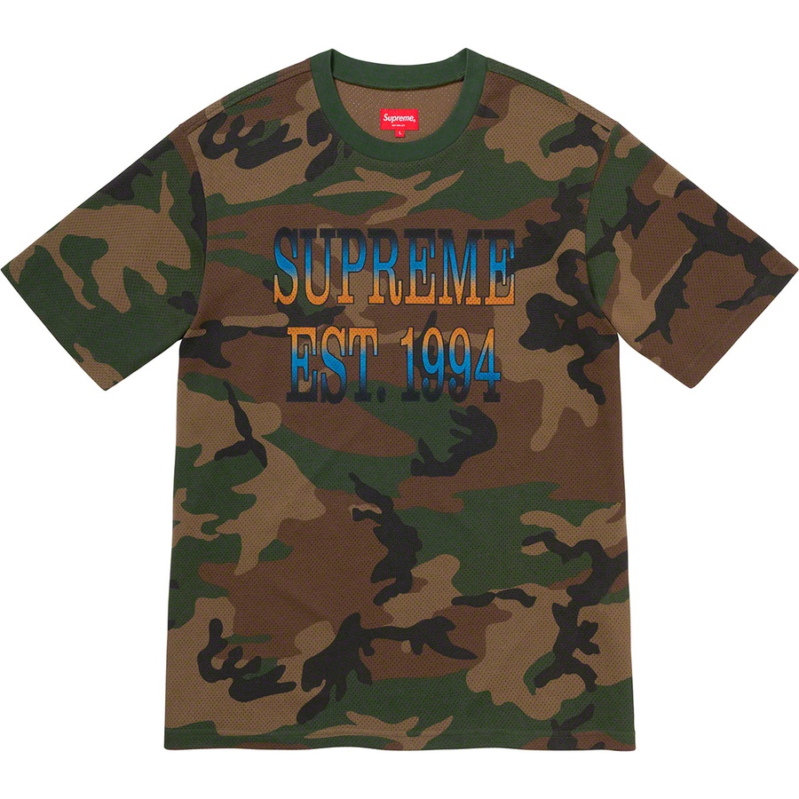Details on Cotton Mesh Gradient Logo S S Top Woodland Camo from spring summer
                                                    2020 (Price is $62)