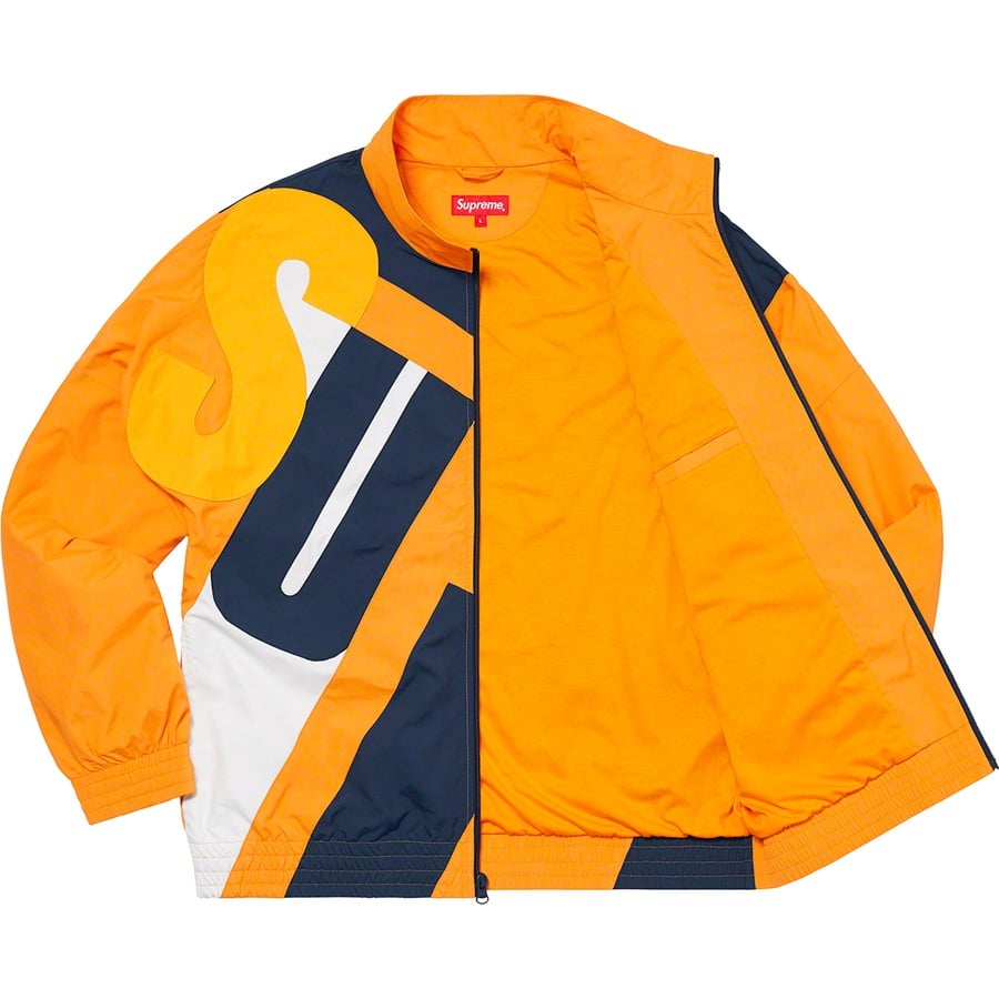 Details on Big Letter Track Jacket Dark Orange from spring summer
                                                    2020 (Price is $188)