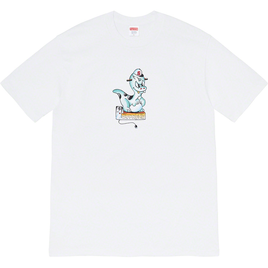 Details on Dinosaur Tee White from spring summer
                                                    2020 (Price is $38)