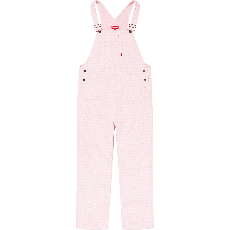 Details on Jacquard Logos Denim Overalls Pink from spring summer
                                                    2020 (Price is $198)