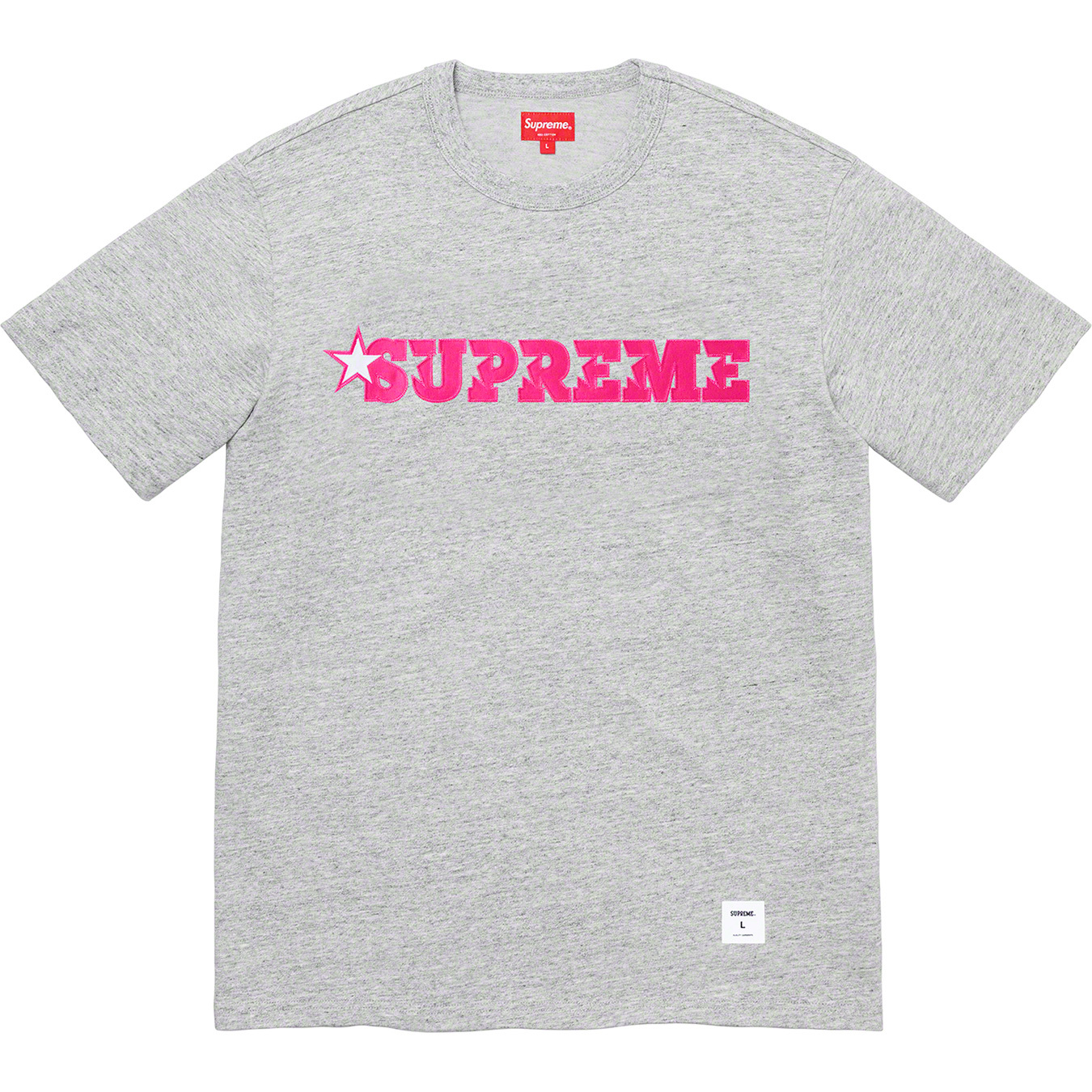 (M)Supreme Star Logo S/S TopスターロゴTシャツ黒メンズ
