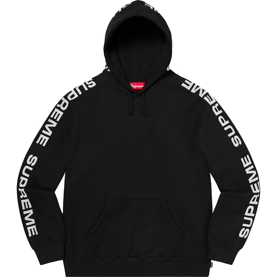 Details on Metallic Rib Hooded Sweatshirt Black from spring summer
                                                    2020 (Price is $158)