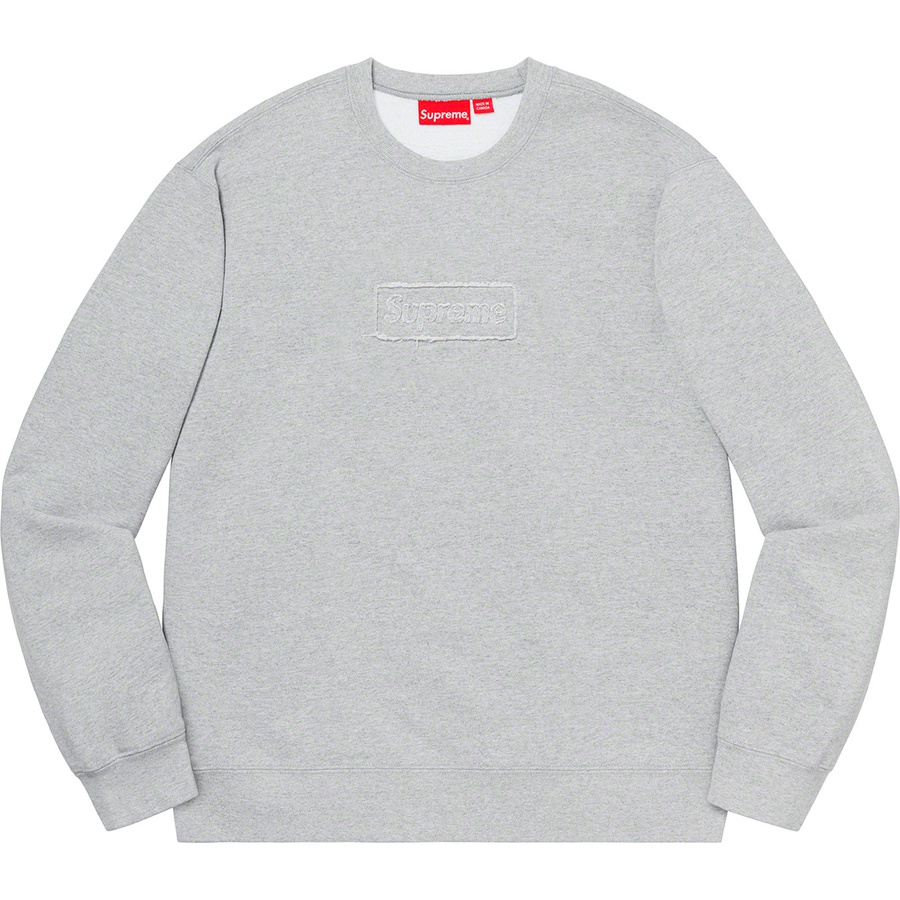 Details on Cutout Logo Crewneck Heather Grey from spring summer
                                                    2020 (Price is $158)