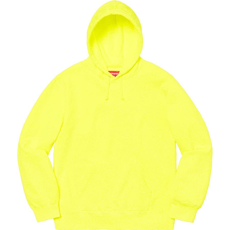 Details on Overdyed Hooded Sweatshirt Bright Yellow from spring summer
                                                    2020 (Price is $148)