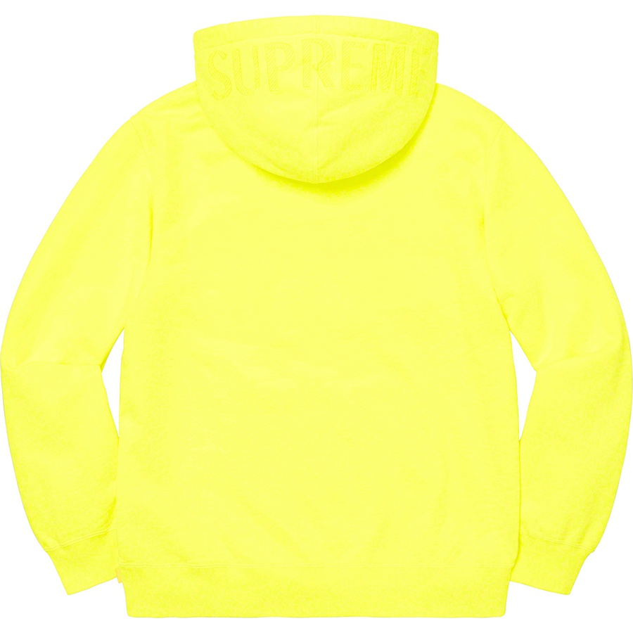 Details on Overdyed Hooded Sweatshirt Bright Yellow from spring summer
                                                    2020 (Price is $148)
