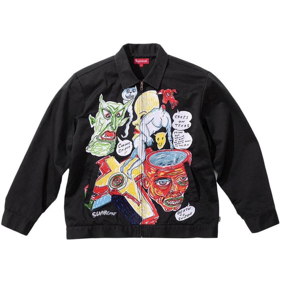 Details on Daniel Johnston Embroidered Work Jacket None from spring summer
                                                    2020 (Price is $238)