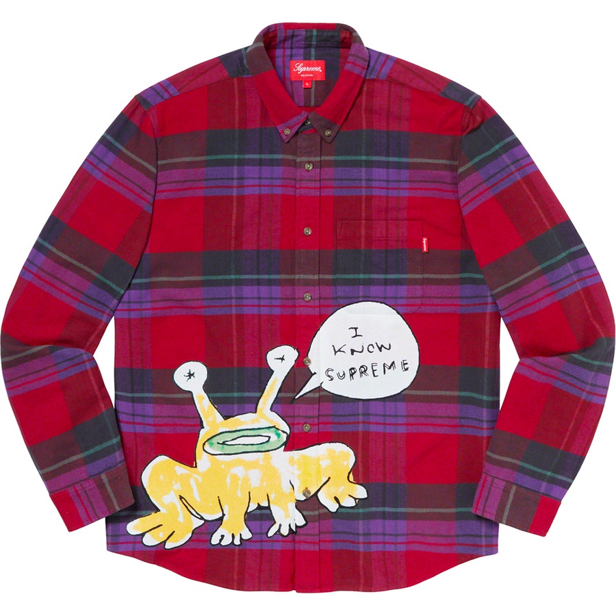 Details on Daniel Johnston Plaid Shirt Red from spring summer
                                                    2020 (Price is $148)