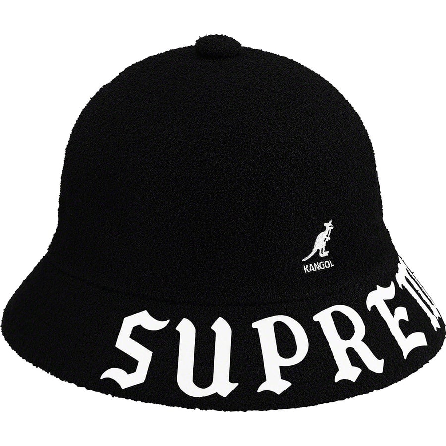 Details on Supreme Kangol Bermuda Casual Hat Black from spring summer
                                                    2020 (Price is $74)