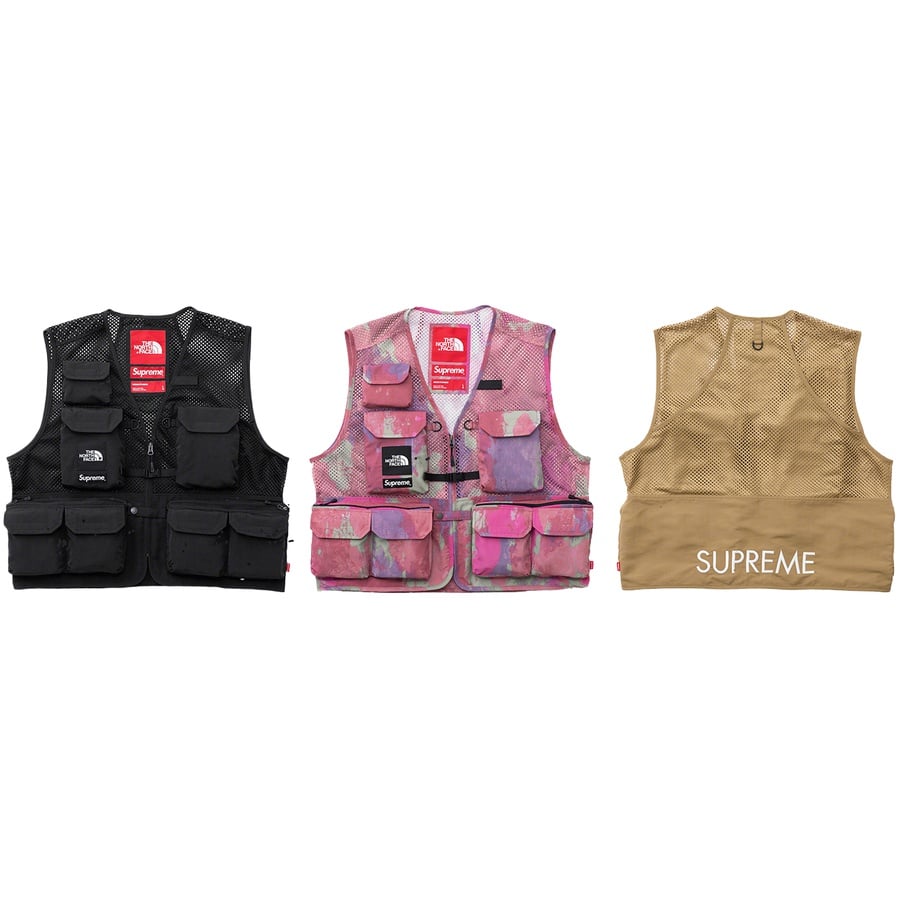 supreme the north face cargo vest l