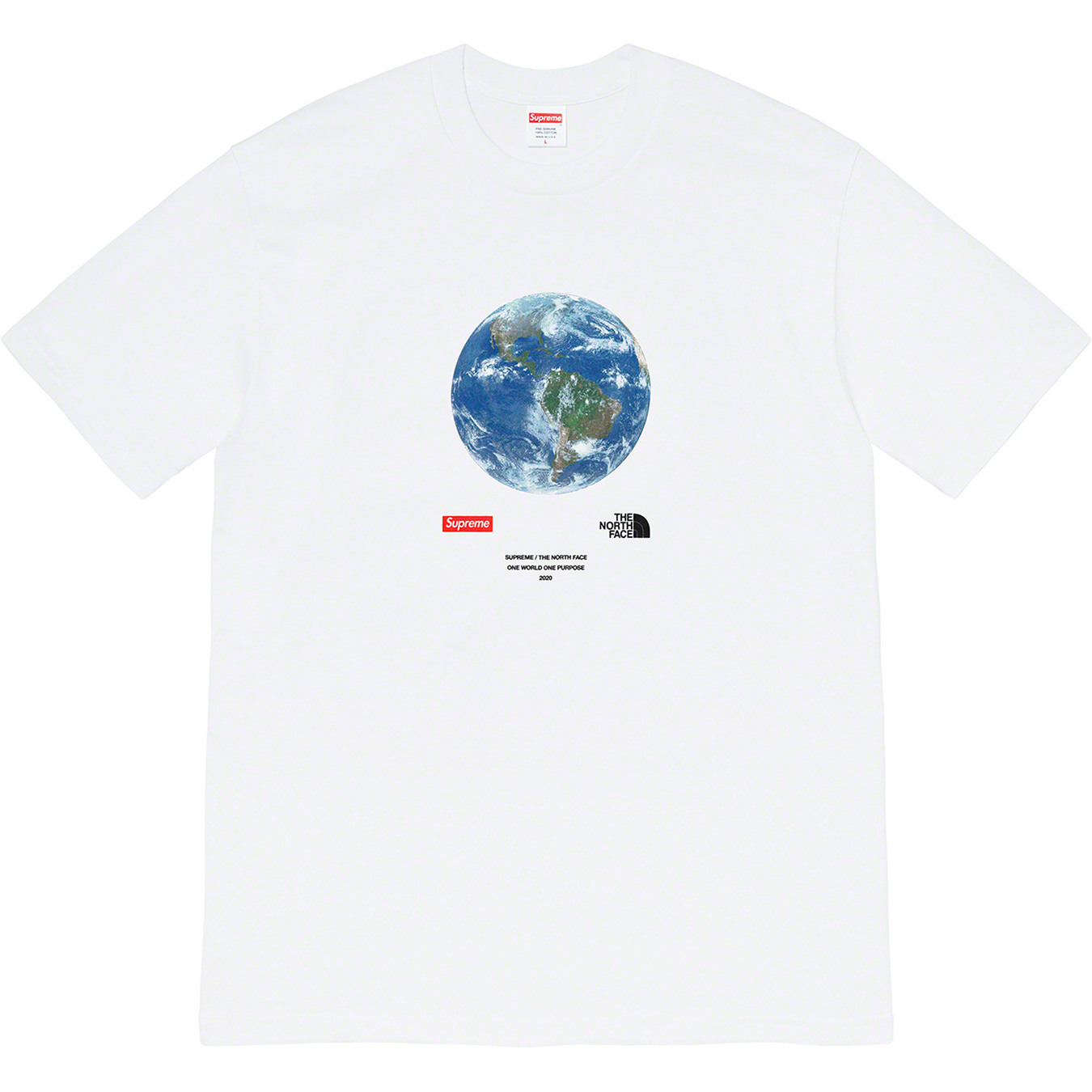 north face x supreme tee