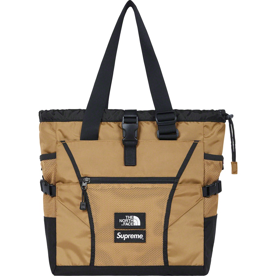 Details on Supreme The North Face Adventure Tote Gold from spring summer
                                                    2020 (Price is $148)