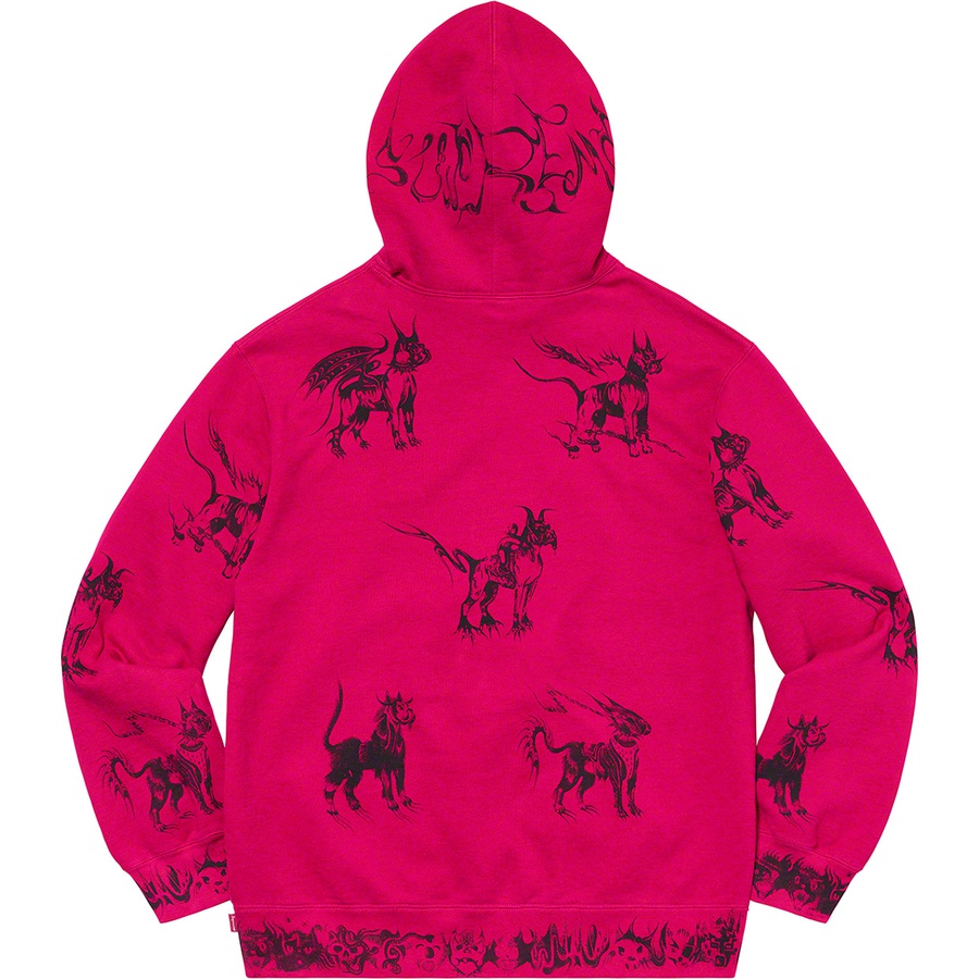 Details on Animals Hooded Sweatshirt Fuchsia from spring summer
                                                    2020 (Price is $168)