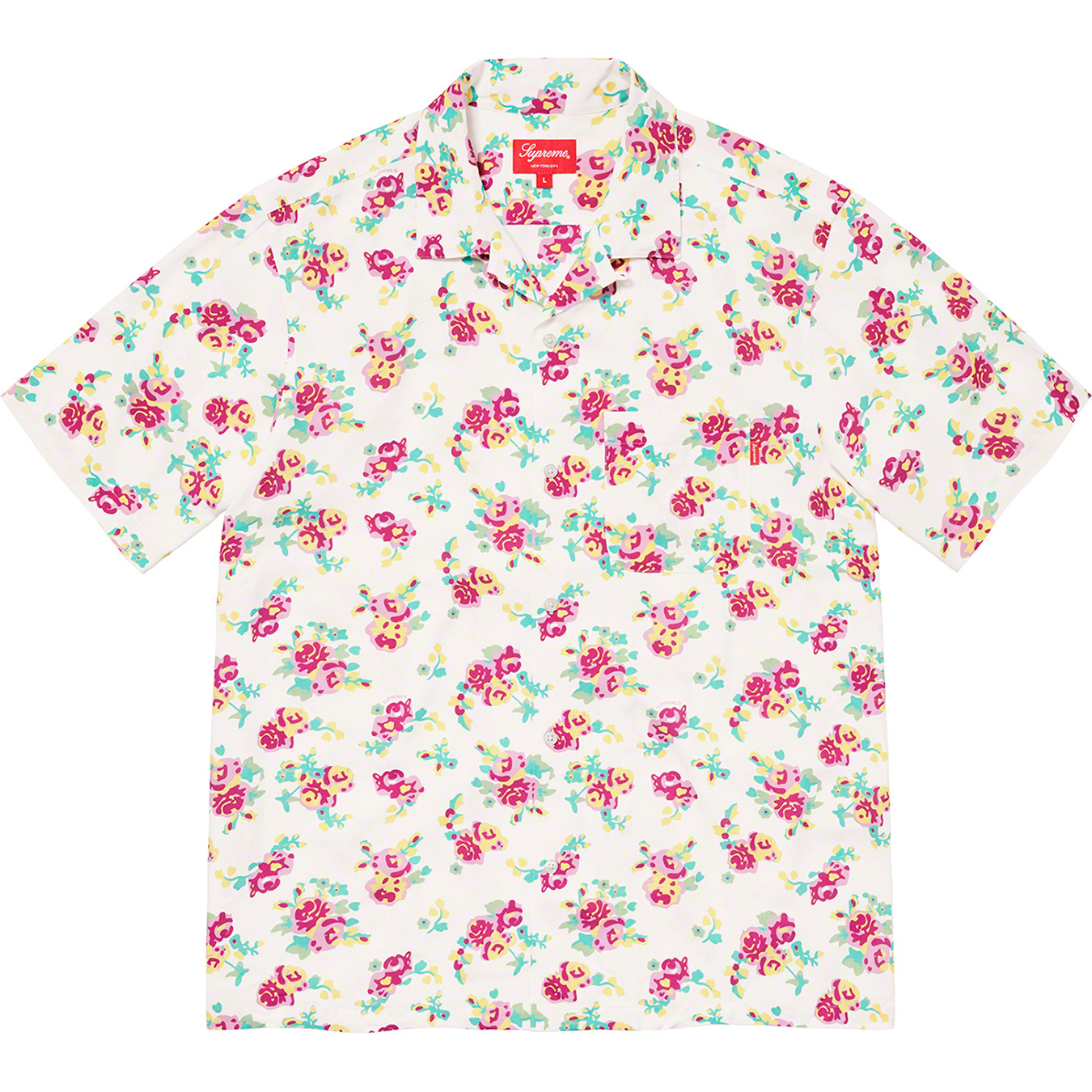 Supreme　Floral Rayon S/S Shirt