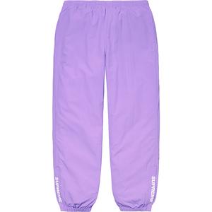 purple warm up pants