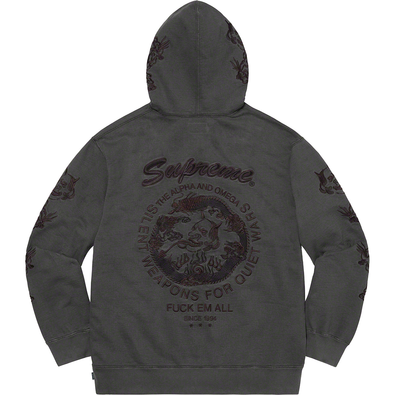 Dragon Overdyed Hooded Sweatshirt - spring summer 2020 - Supreme