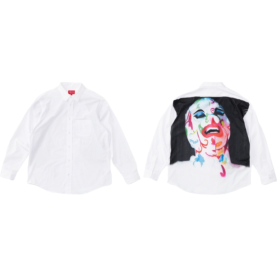Details on Leigh Bowery Supreme Airbrushed Shirt from spring summer
                                            2020 (Price is $168)