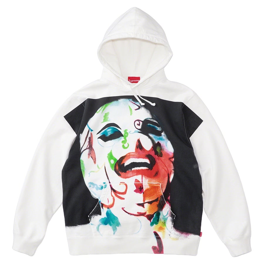 Details on Leigh Bowery Supreme Airbrushed Hooded Sweatshirt from spring summer
                                            2020 (Price is $158)