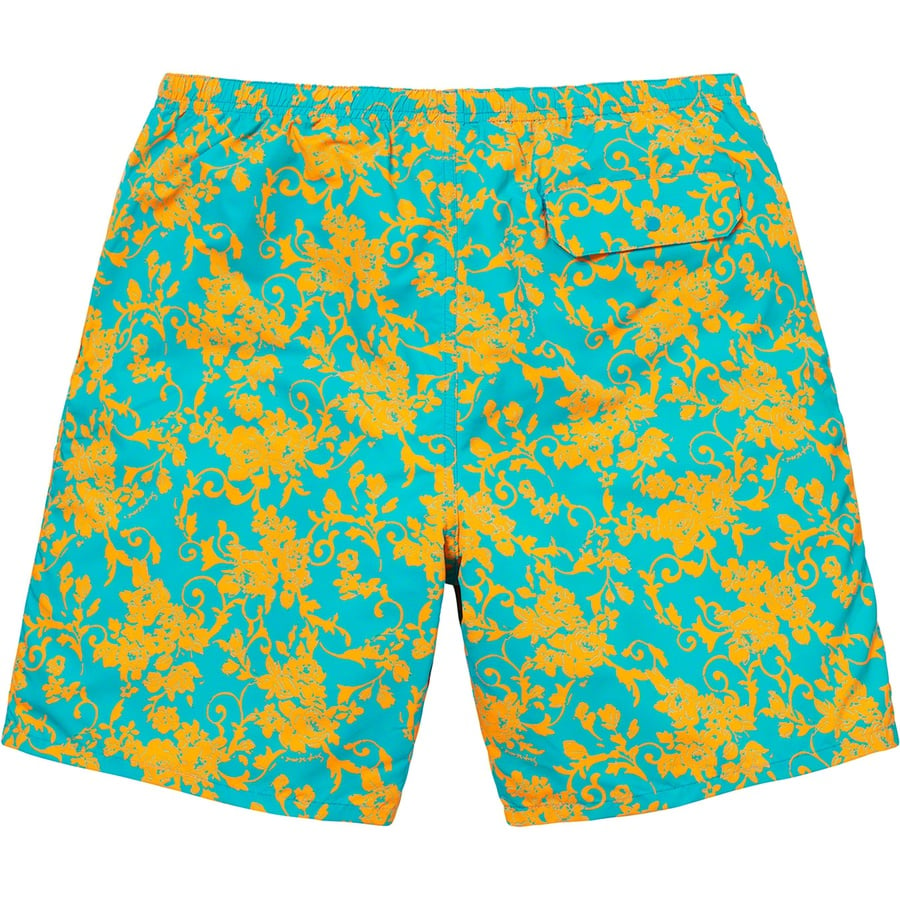 Details on Nylon Water Short Teal Floral from spring summer
                                                    2020 (Price is $110)